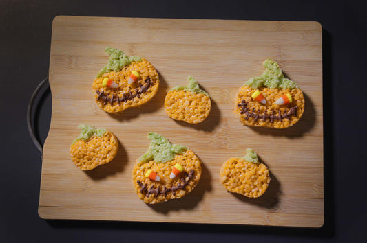 Jack-o’-Lantern Rice Krispie Treats
