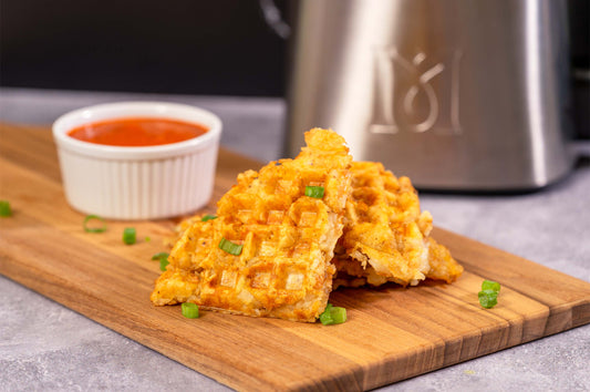 Tater Tot Waffles with Infused Homemade Ketchup